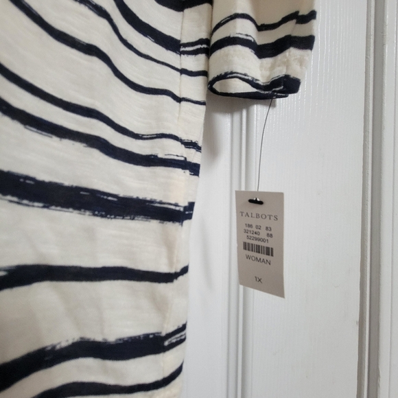 Talbots NWT Striped London Graphic Women's Top - Picture 8 of 14